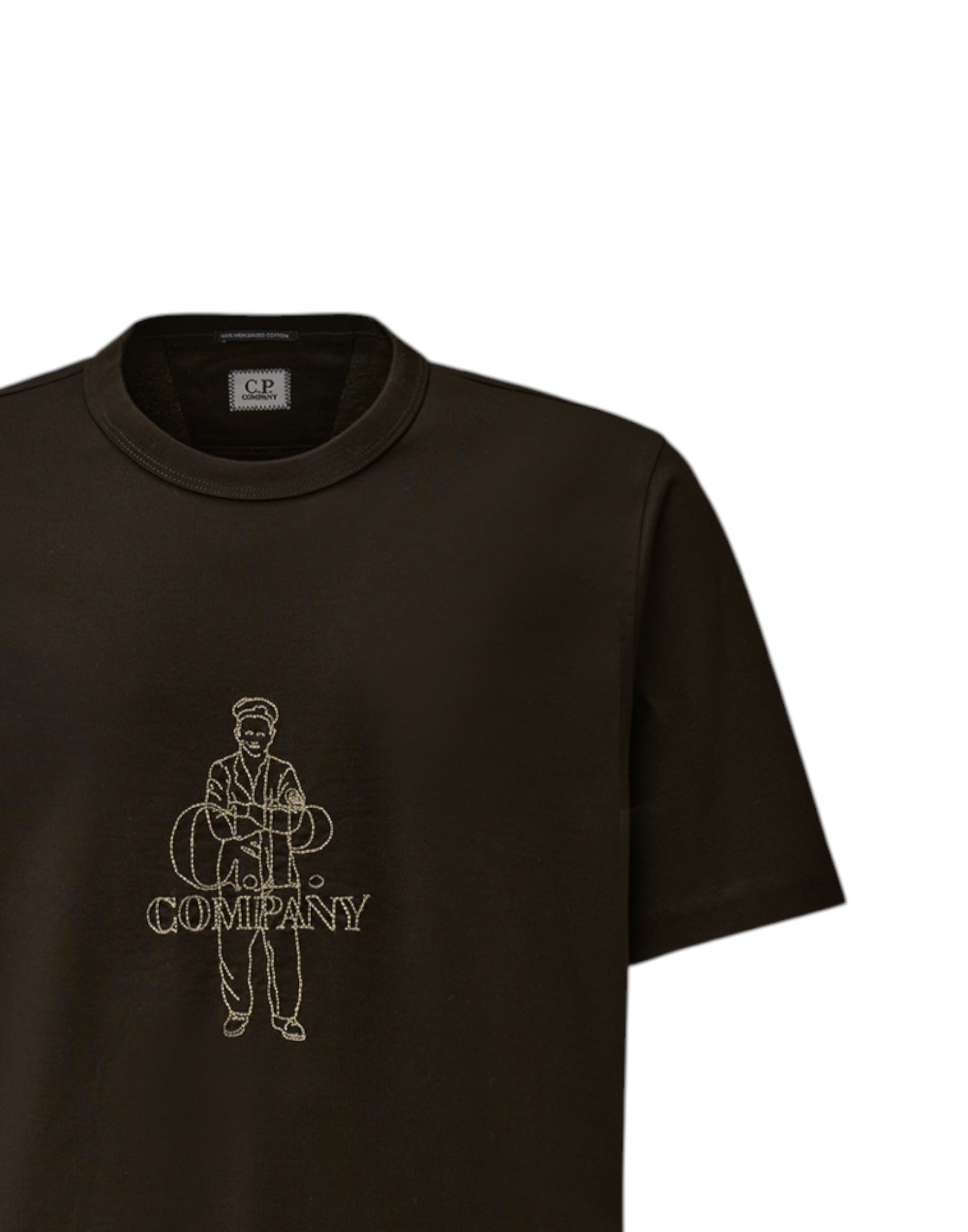 T-shirt manica corta mod. 19CMTS110 mercerized jersey 30/2 twisted