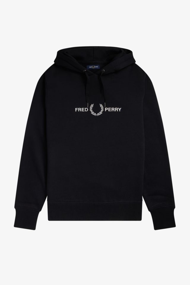 Fred Perry Fp Embroidered Hooded Sweatshirt