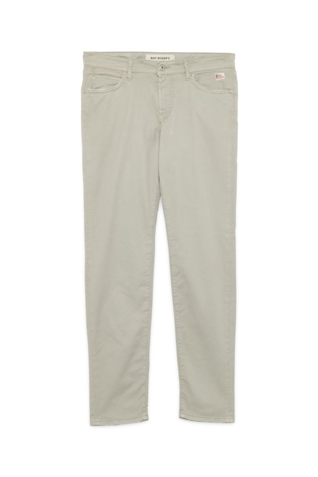 Roy Roger's Pantalone 517 Plain Man Drill Elasticizzato Pxt Crow
