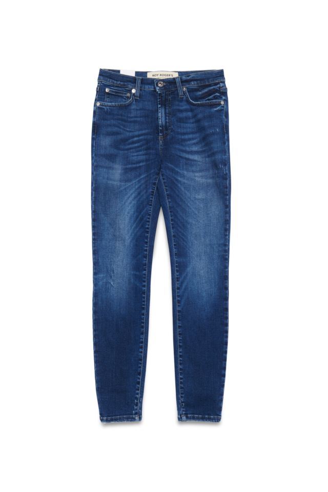 Roy Roger's Pantalone Jeans Cate High Woman Soft Denim Stretch Lepus