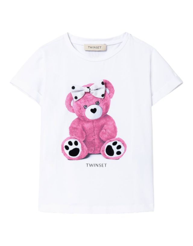 Twinset T-Shirt Stampa Orso