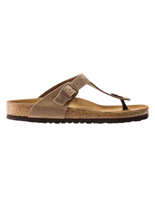 Birkenstock Gizeh tabacco brown, Oiled Leather
