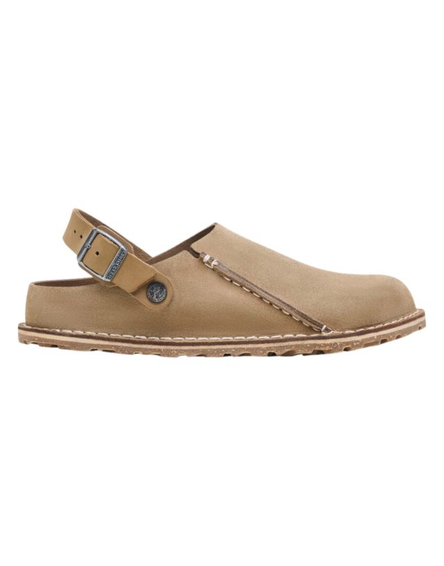 Birkenstock Lutry Premium gray taupe, Suede Leather