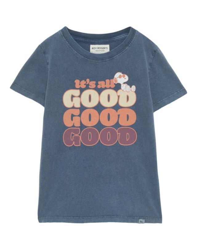 Roy Roger's T-Shirt M/C Peanuts BOY - CH04 - Jersey Good (0329 - Marmo)