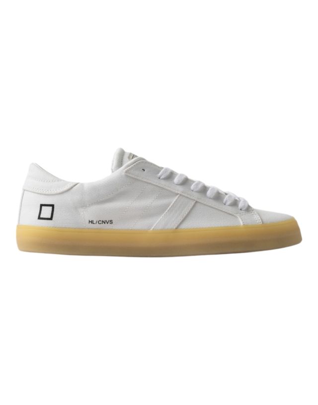 D.A.T.E. Sneaker mod. Hill Low Canvas White M8A