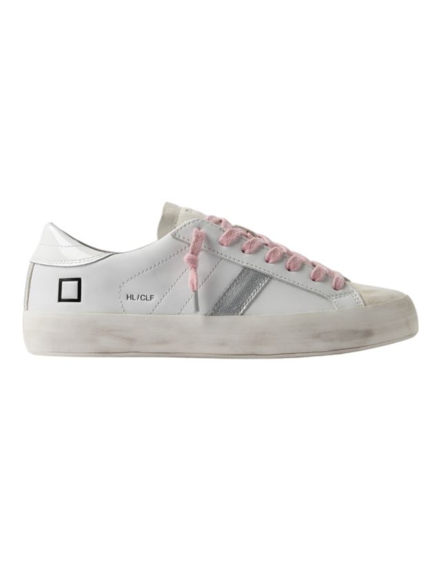 D.A.T.E. Sneaker mod. Hill Low Calf White-Patent W10D