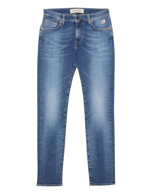 Roy Roger's 317 MAN Denim stretch Avorio