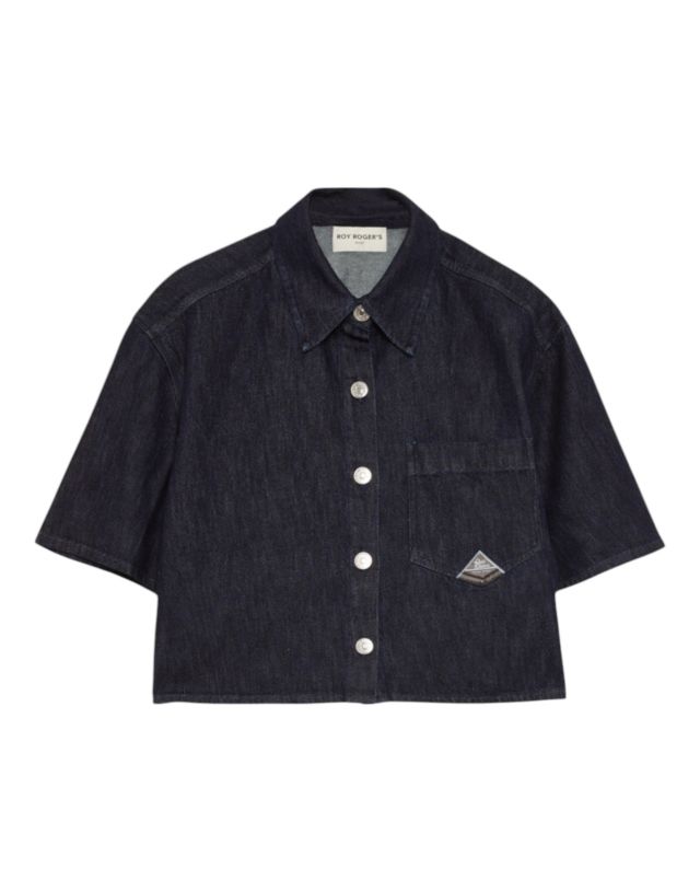 Roy Roger's Shirt S/S WOMAN  Denim light Rinse