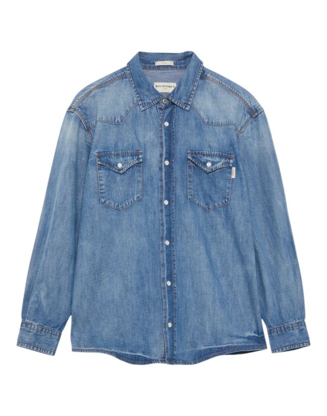 Roy Roger's Shirt Martin MAN  Denim Kohsamui