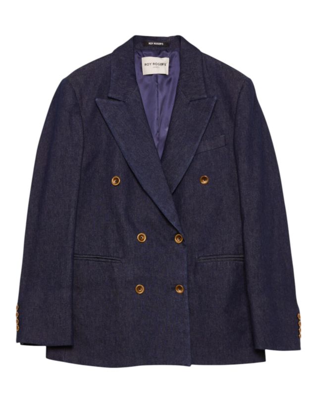 Roy Roger's Giacca Doppiopetto WOMAN Denim Rinse