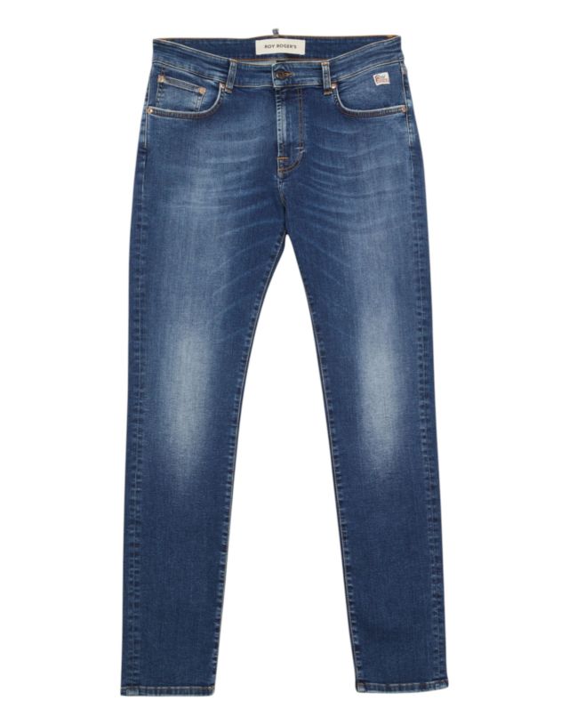 Roy Roger's 317 MAN Denim Stretch Ambra