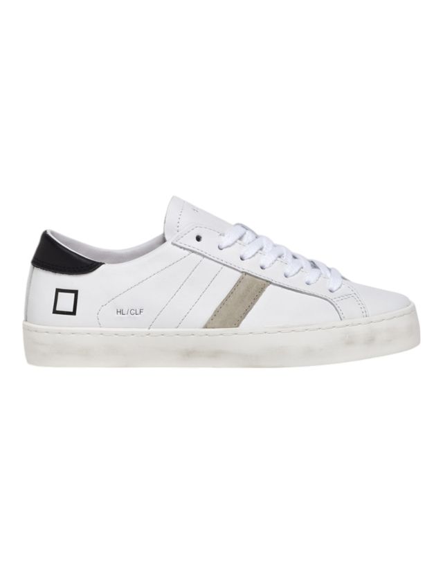 D.A.T.E. Sneaker mod. Hill Low Calf White-Black M10D