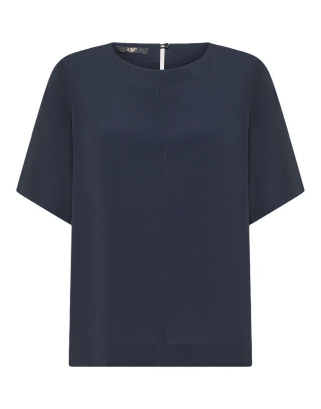 Seventy Camicia_Crepe Misto Seta Unito