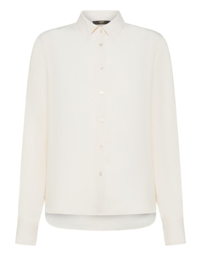 Seventy Camicia_Crepe Misto Seta Unito