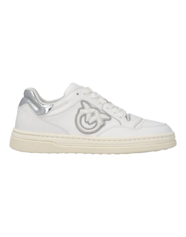 Pinko MANDY 11 - SNEAKER CALF LEATHER/MIRROR WHITE/SILVER