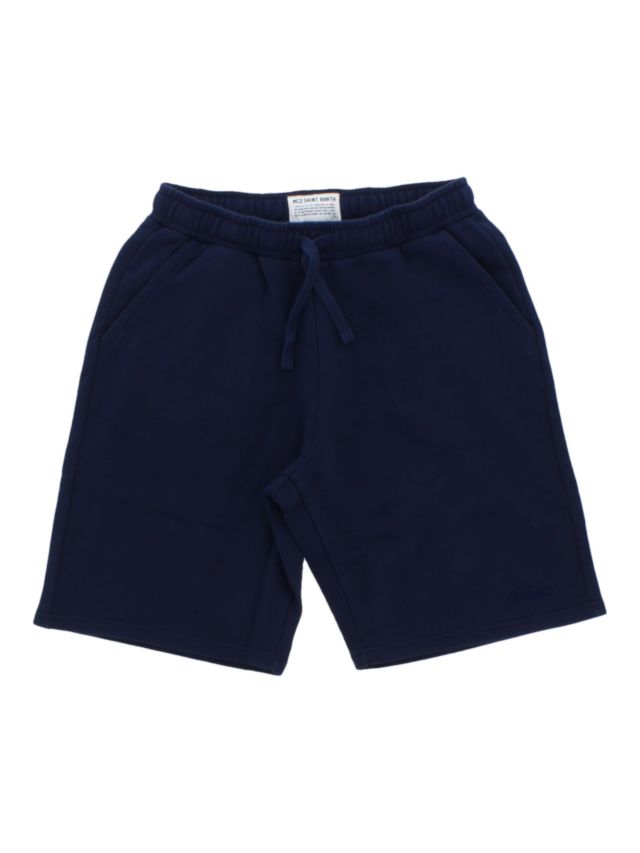 MC2 Saint Barth Randle-Raw Cut Cotton Fleece Short