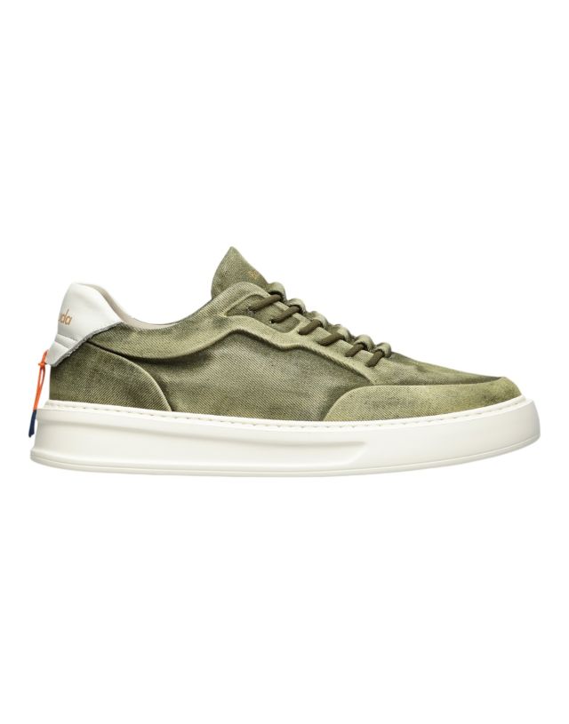 Barracuda Scarpa Uomo V2464 Denim Verde/Bianco Fd.Bco