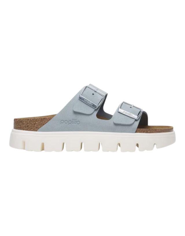 Birkenstock Arizona Chunky baby blue, Suede Leather
