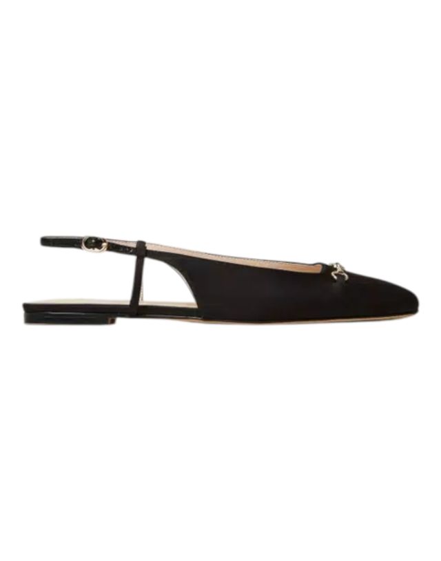 Twinset Sling Back Raso C/Punta Quadrata E Morsetto Oval