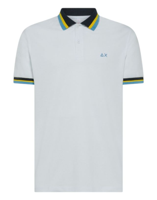 Sun 68 Polo Collar Multistripes S/S