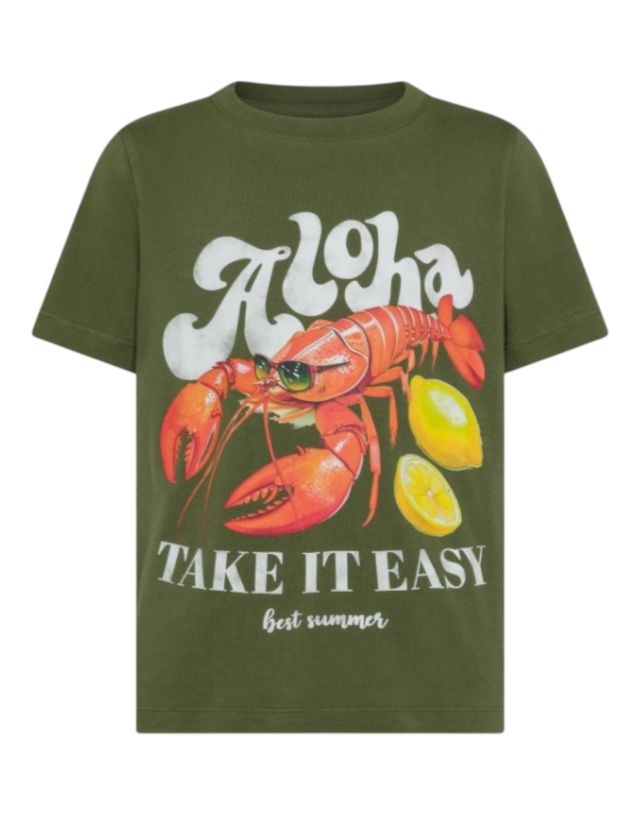 Sun 68 BOY'S T-SHIRT PRINTED  BEACH LOGO S/S