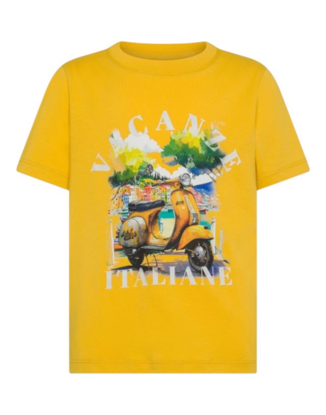 Sun 68 BOY'S T-SHIRT PRINTED  BEACH LOGO S/S