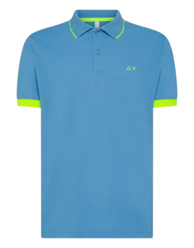 Sun 68 Polo Small Stripe Fluo S/S