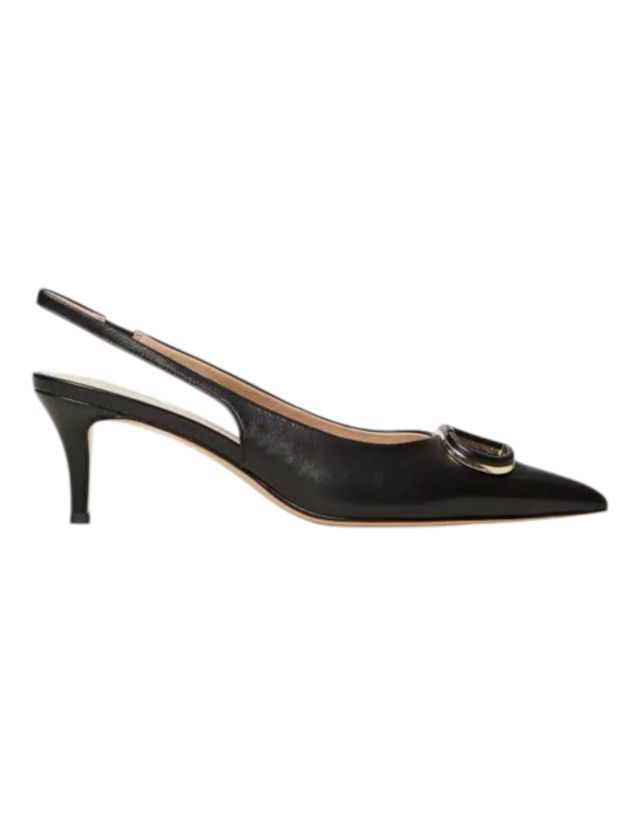 Twinset Sling Back In Pelle C/Placca Oval T In Tono