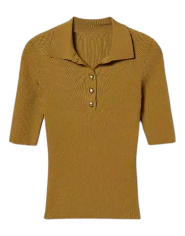 Twinset Polo M/C In Maglia A Coste