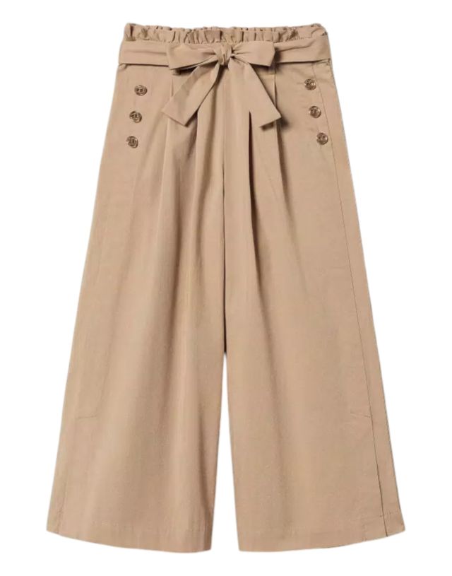 Twinset Pantalone Cropped Con Cintura