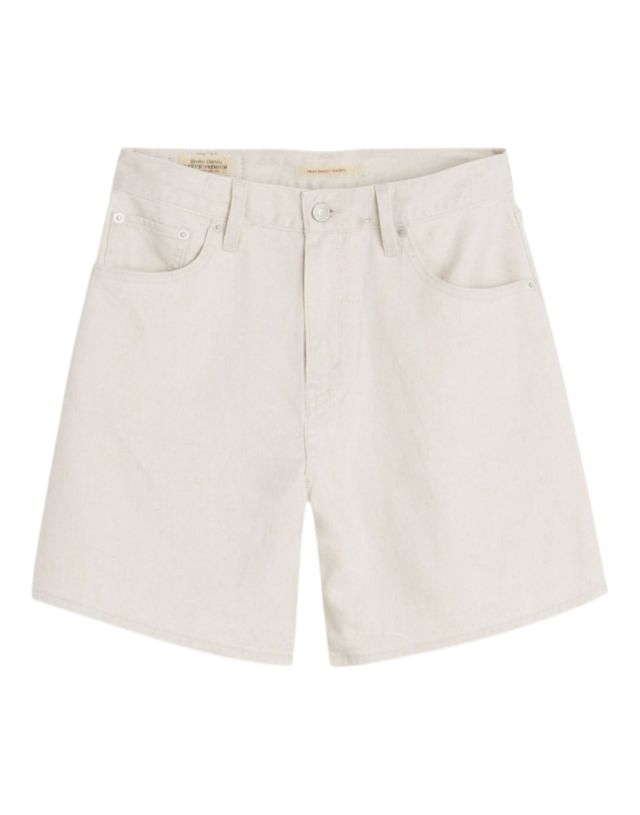 Levi's High Baggy Short Crystal Gray Linen
