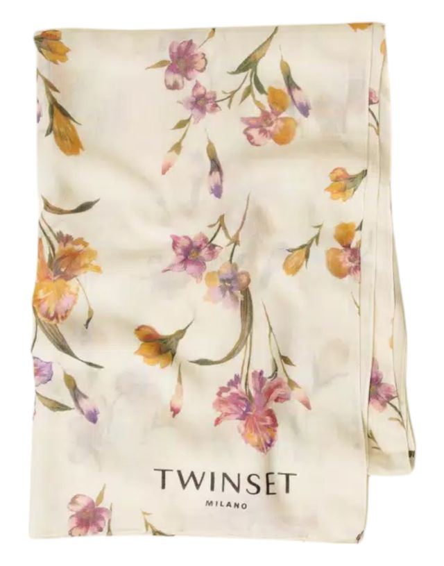 Twinset Kefia In Tessuto Con Stampa Oval T Sfumati