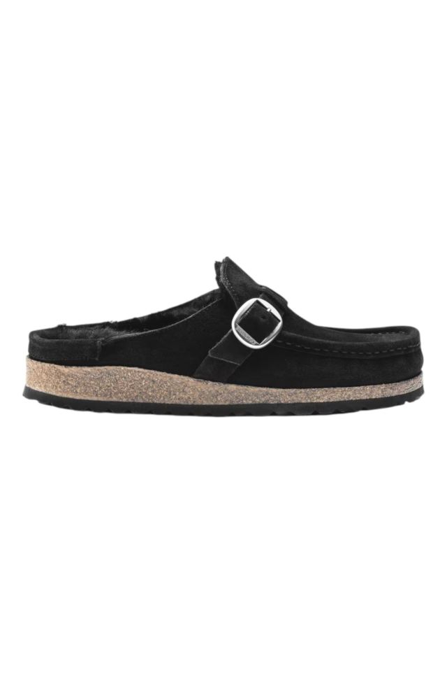 Birkenstock Buckley Shearling black, Suede Leather - Calz. S