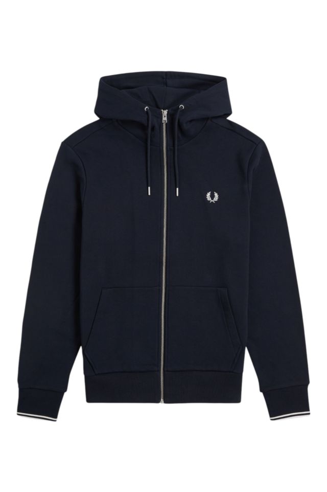 Fred Perry Fp Hooded Zip Through Sweatshirt