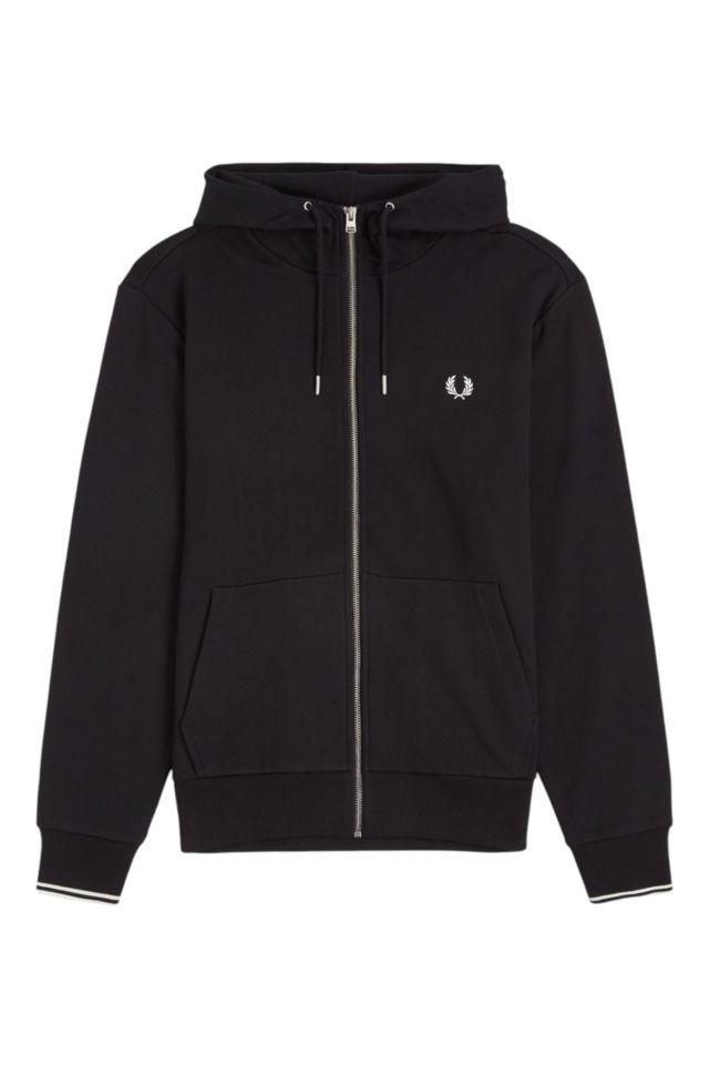 Fred Perry Fp Hooded Zip Through Sweatshirt