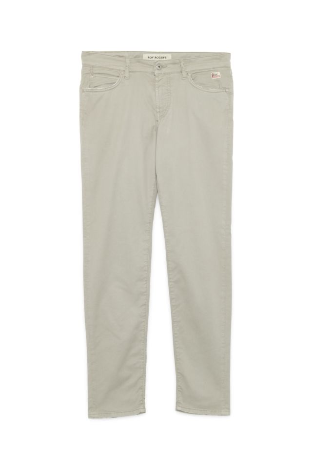 Roy Roger's Pantalone 517 Plain Man Drill Elasticizzato Pxt Crow