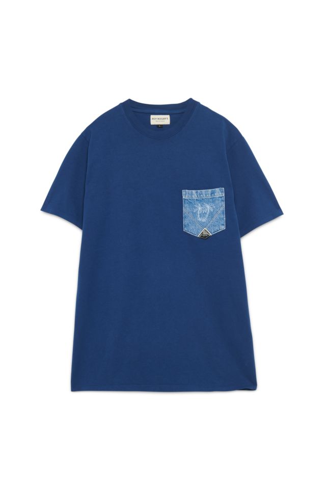 Roy Roger's T-Shirt Pocket Man Heavy Jersey & Denim Palm