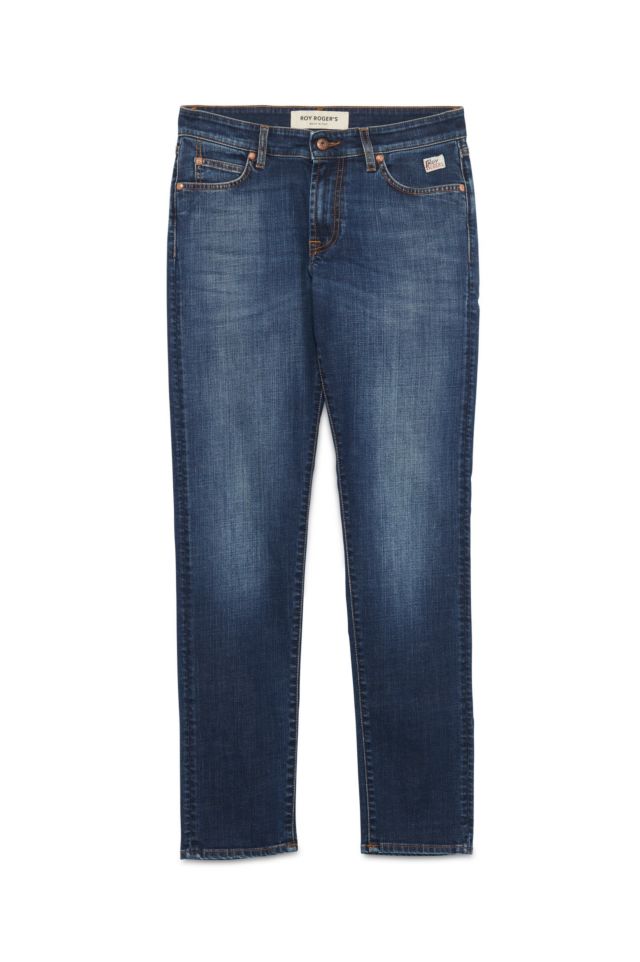 Roy Roger's Pantalone Jeans New 529 Man Denim Elasticizzato Carlin