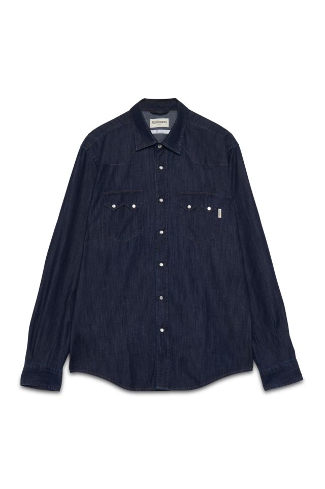 Roy Roger's Western Shirt Man Denim Mid Wash