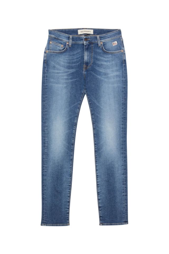 Roy Roger's 317 MAN Denim stretch Avorio