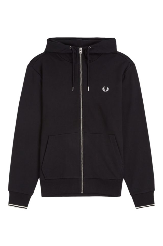 Fred Perry Hooded Zip Through Sweatshirt