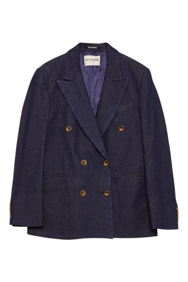Roy Roger's Giacca Doppiopetto WOMAN Denim Rinse