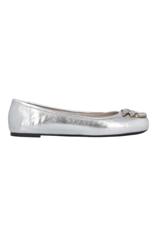 Pinko GIOIA 03 - BALLERINA LAMINATED NAPPA SILVER
