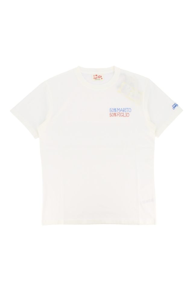MC2 Saint Barth Portofino-T-Shirt With Embroidery