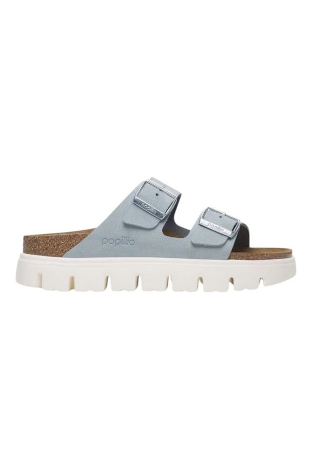 Birkenstock Arizona Chunky baby blue, Suede Leather