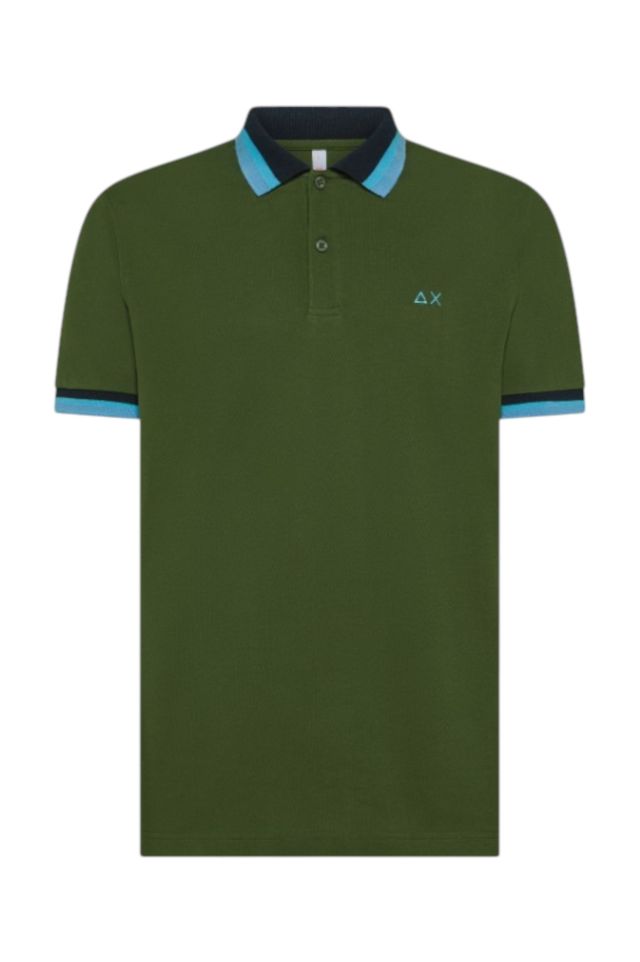Sun 68 Polo Collar Multistripes S/S