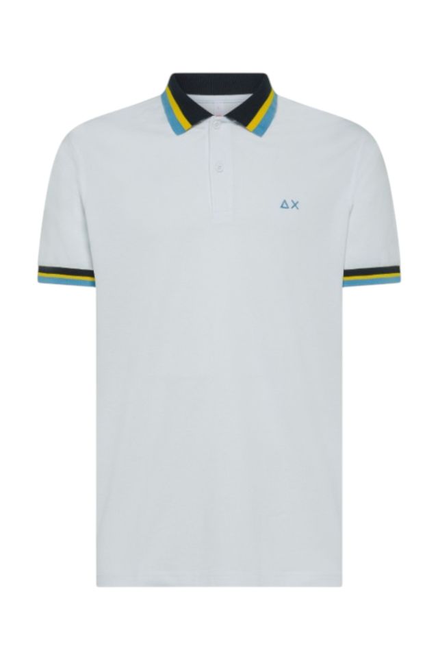 Sun 68 Polo Collar Multistripes S/S