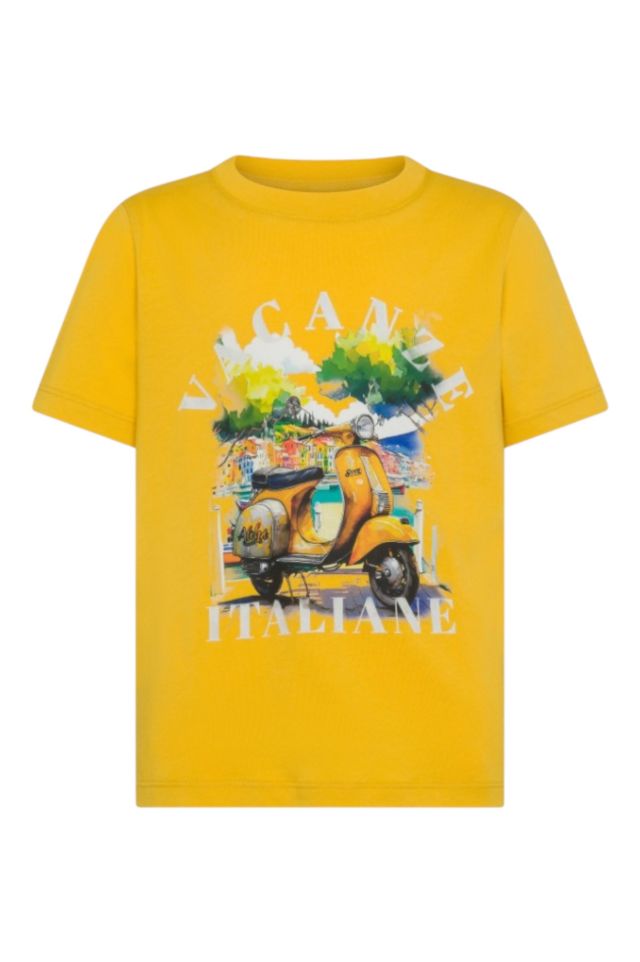 Sun 68 BOY'S T-SHIRT PRINTED  BEACH LOGO S/S
