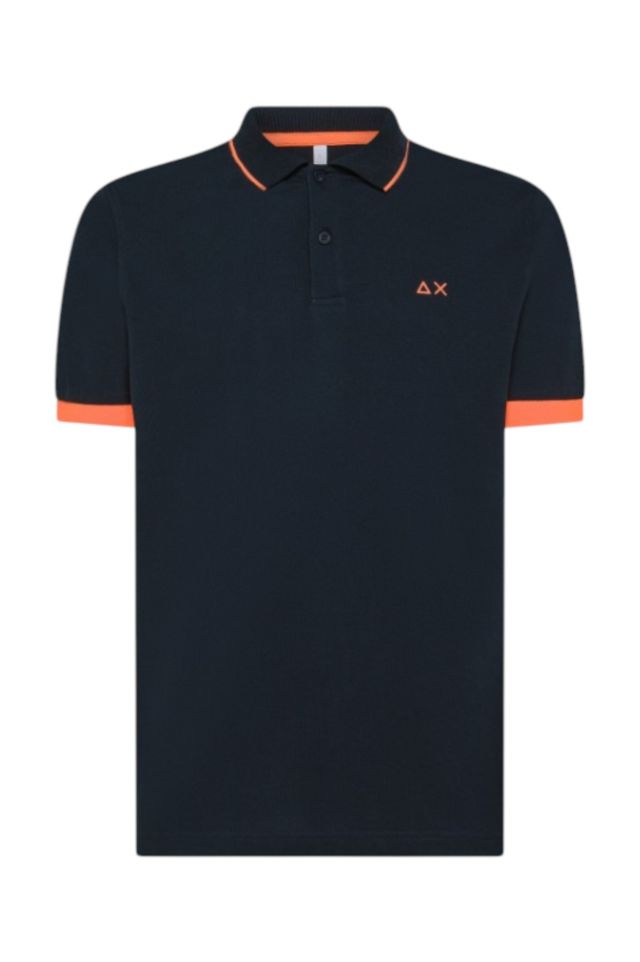 Sun 68 Polo Small Stripe Fluo S/S