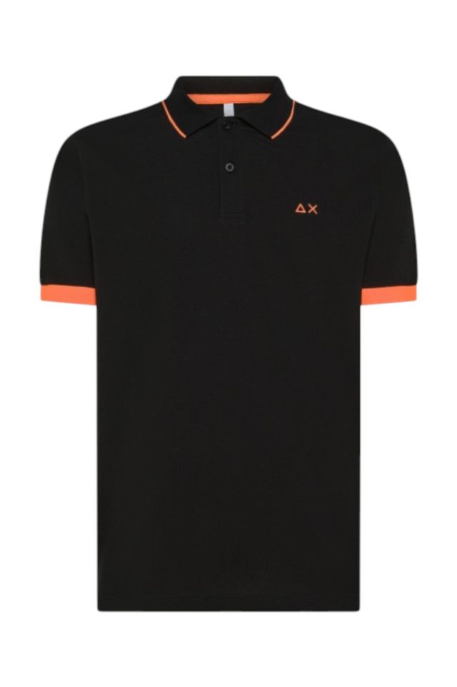 Sun 68 Polo Small Stripe Fluo S/S